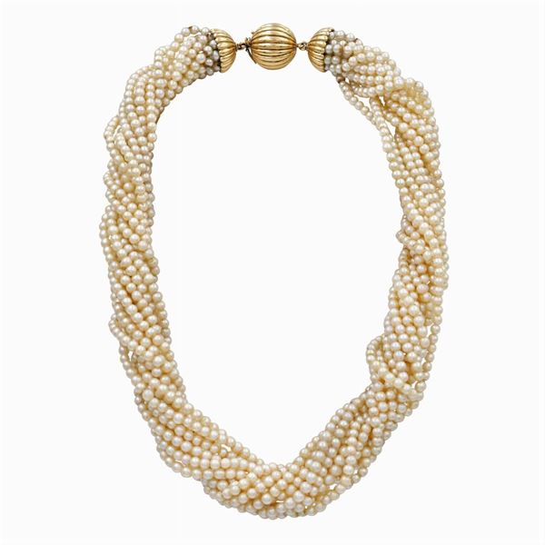 Collier torchon di perline