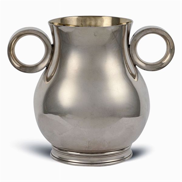 Bulgari, silver vase