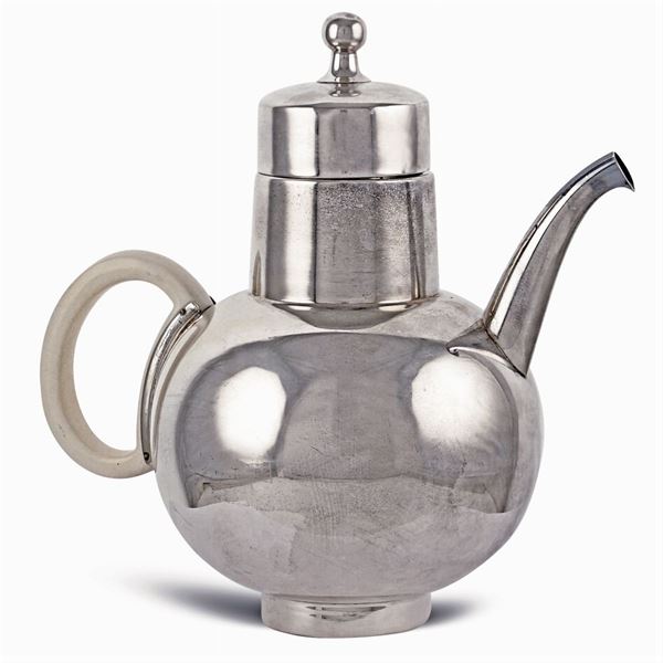 Silver teapot