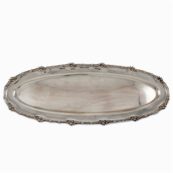 Christofle, large silver alloy tray