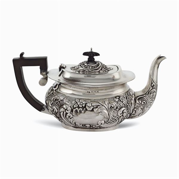 Silver teapot