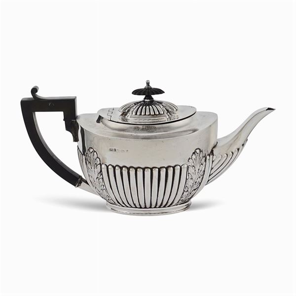 Silver teapot
