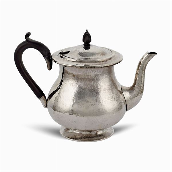 Silver teapot