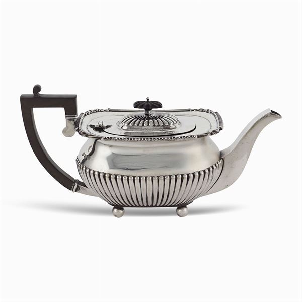 Silver teapot