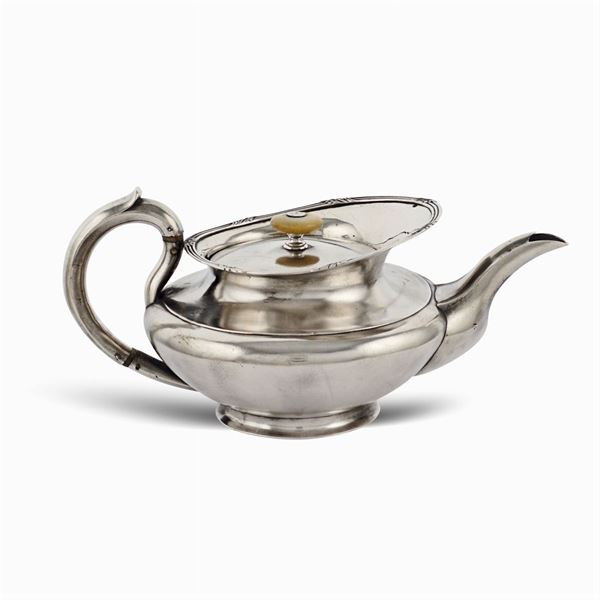 Silver teapot