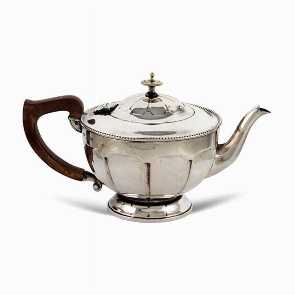 Silver teapot