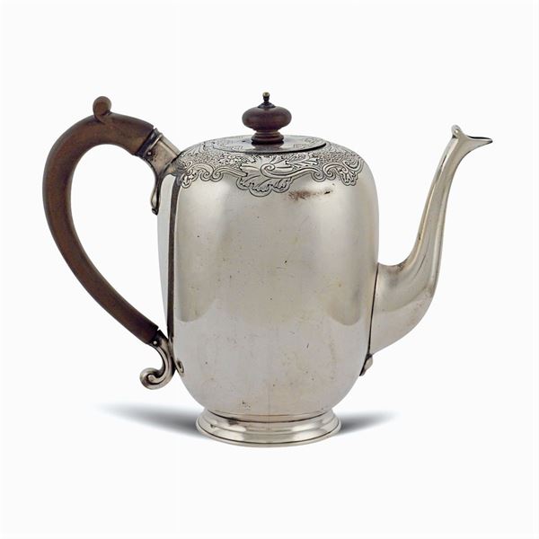 Silver teapot