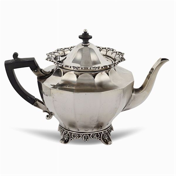 Silver teapot