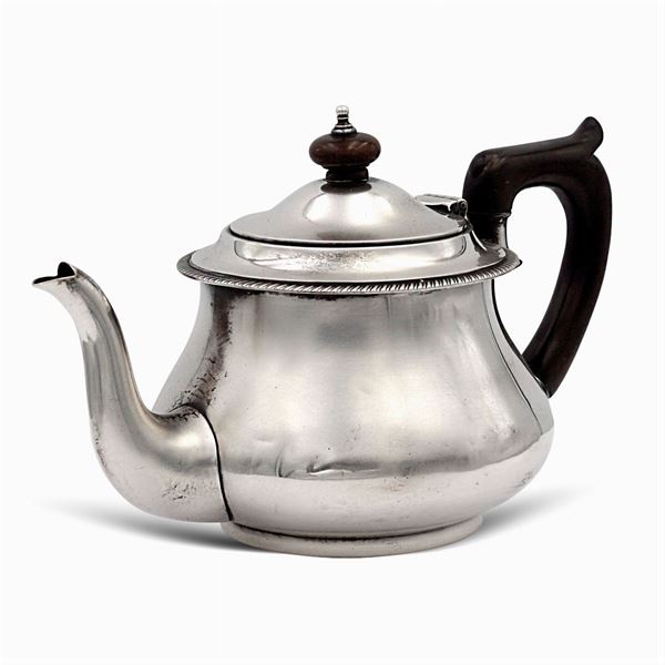 Silver teapot