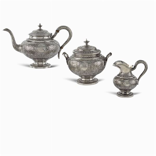 Silver tea service (3)
