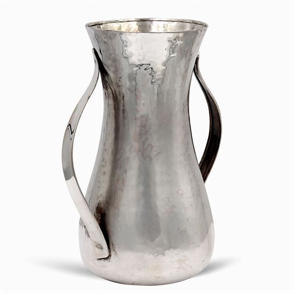 Silver decanter with handles