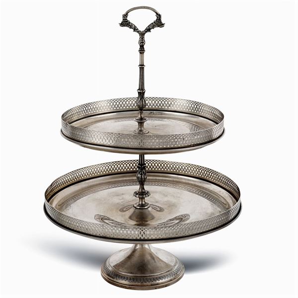 Silver fruit bowl