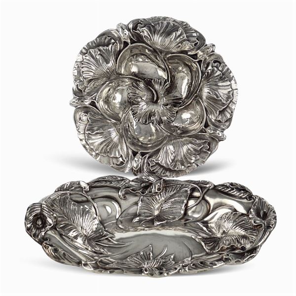 Group of two silver baskets  (USA, 20th century)  - Auction FINE SILVER & THE ART OF THE TABLE - III - Colasanti Casa d'Aste