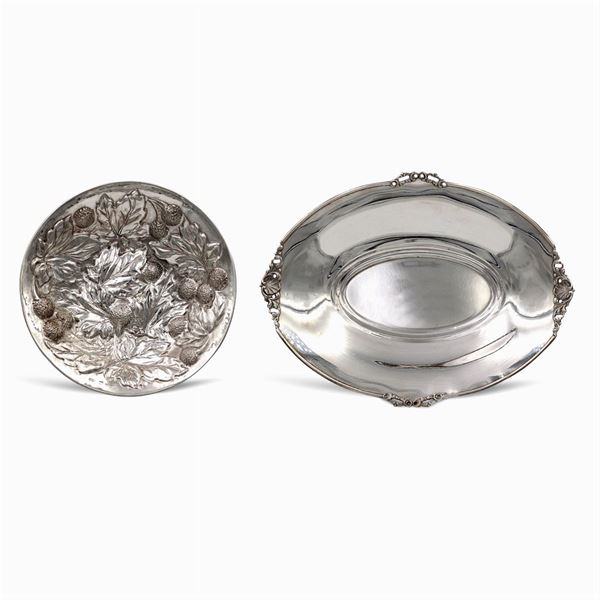 Group of silver objects (2)  (Italy, 20th century)  - Auction FINE SILVER & THE ART OF THE TABLE - III - Colasanti Casa d'Aste
