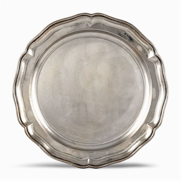 Silver serving dish  (Italy, 20th century)  - Auction FINE SILVER & THE ART OF THE TABLE - III - Colasanti Casa d'Aste