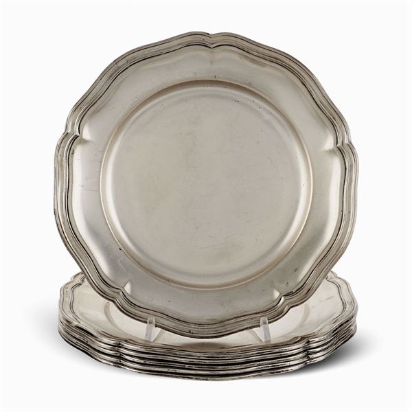 Silver plate set (6)