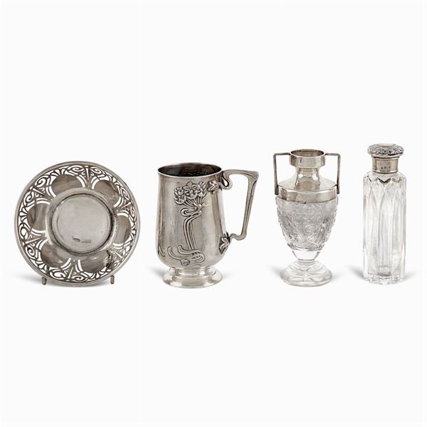 Group of silver objects (4)