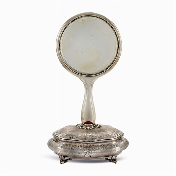 Group of silver objects (2)  (Italian manufactures, 20th century)  - Auction FINE SILVER & THE ART OF THE TABLE - III - Colasanti Casa d'Aste