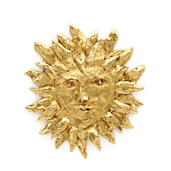 Yves Saint Laurent, bijou vintage sun brooch