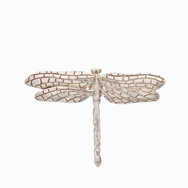 Federico Buccellati, dragonfly silver pendant