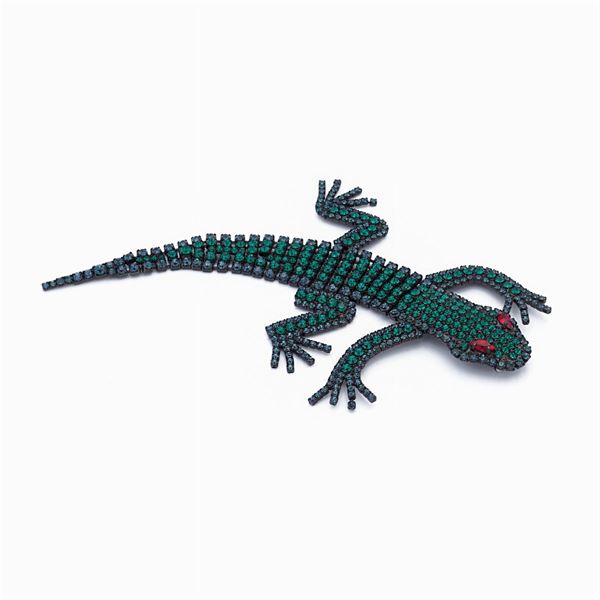 Bujou vintage lizard brooch