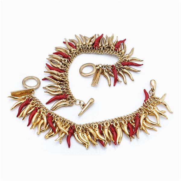 Coppia di bracciali bijou vintage