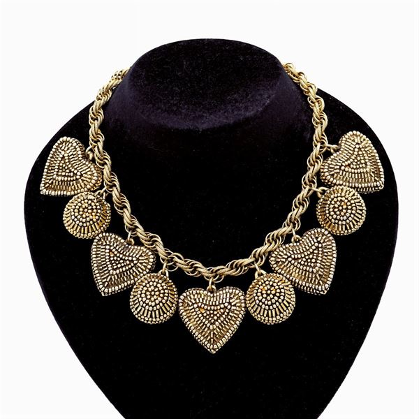 Bijou vintage hearts shaped necklace