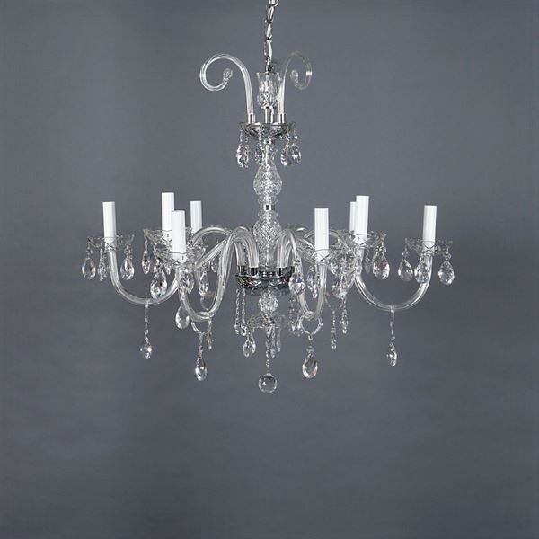 Lampadario in cristallo Swarovski a nove luci