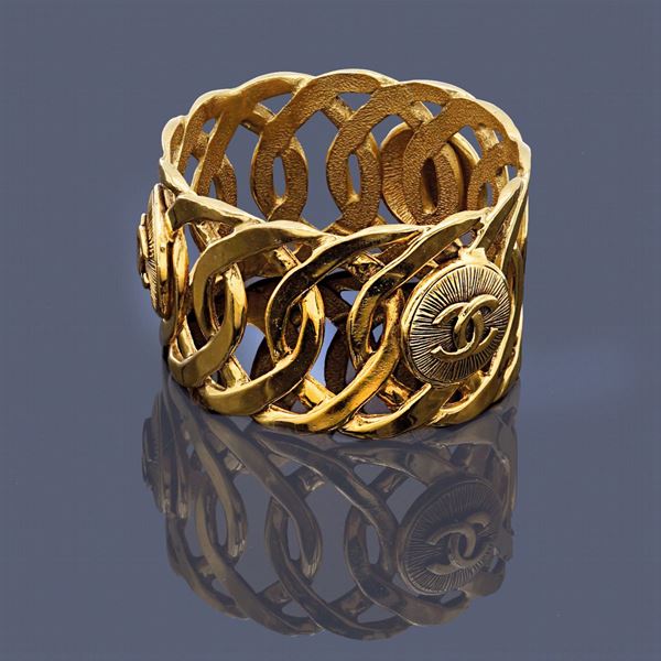 Chanel, "manchette" vintage bijou bracelet