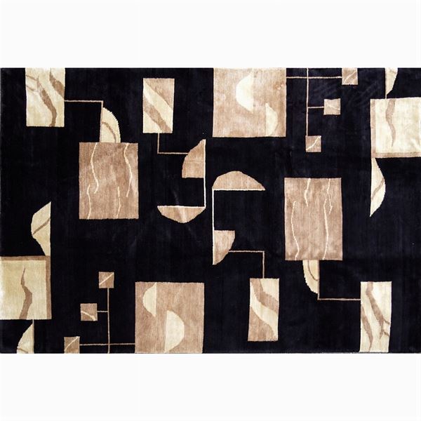Gemetric motif carpet  (Nepal, 20th century)  - Auction DESIGN & DECORATIVE ARTS - Colasanti Casa d'Aste