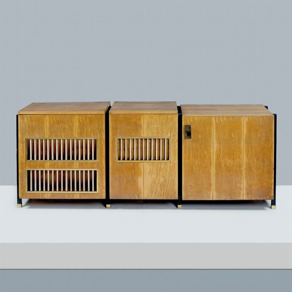 Bossi e Paccagnini, mobile giradischi (Italia, 1954) - Asta DESIGN & ARTI  DECORATIVE DEL 900 - II - Colasanti Casa d'Aste