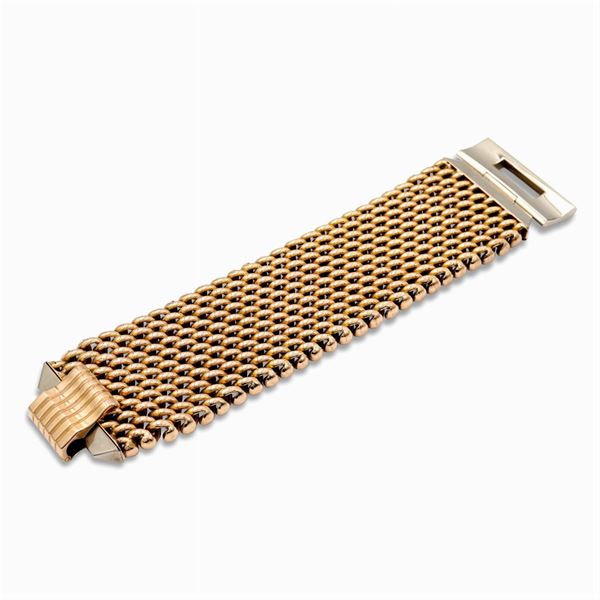 Bracciale a fascia in oro giallo 18kt