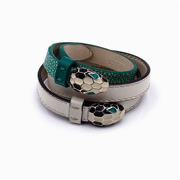 Bulgari, due bracciali serpente bijou