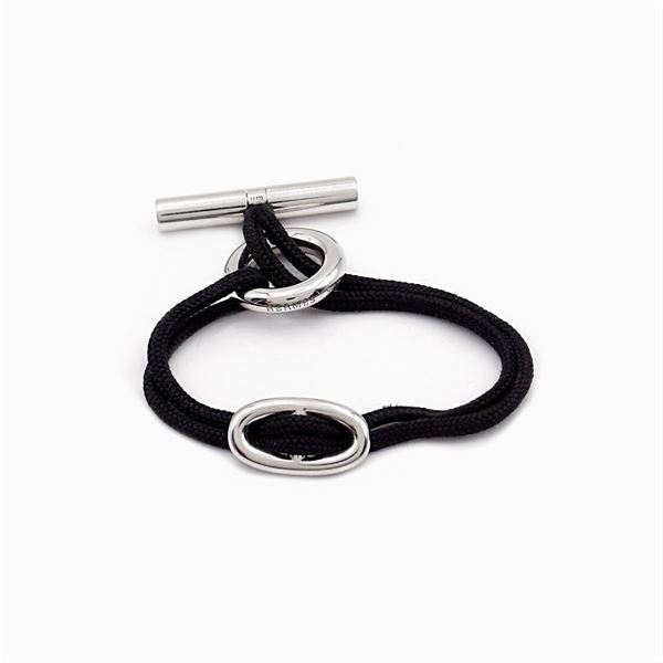 Hermes, bracciale bijou in argento