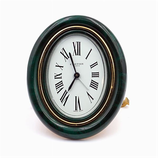 Cartier, orologio sveglia da tavolo