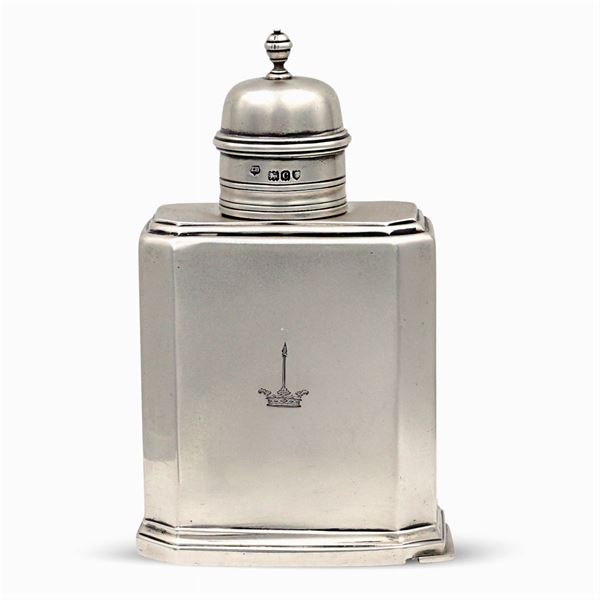 Scatola porta the in argento