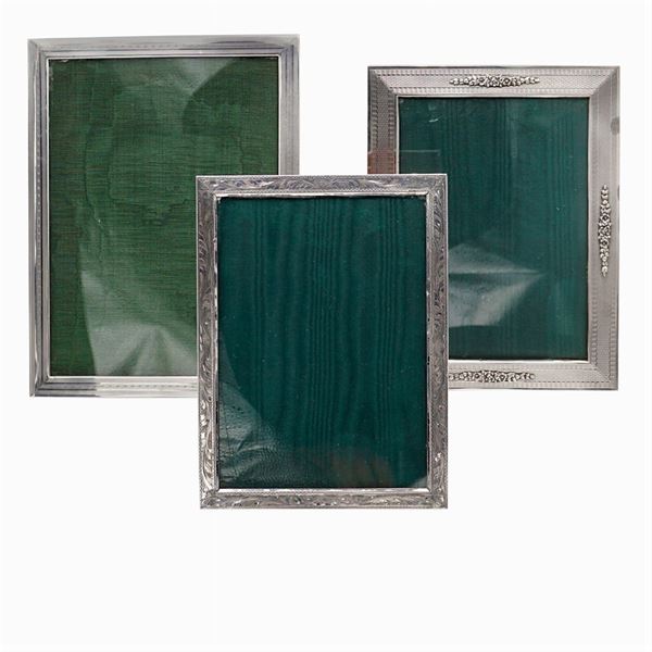 Group of silver frames (3)