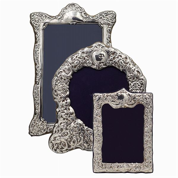 Group of silver frames (3)