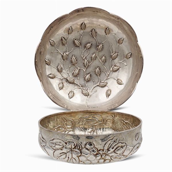 Two silver objects