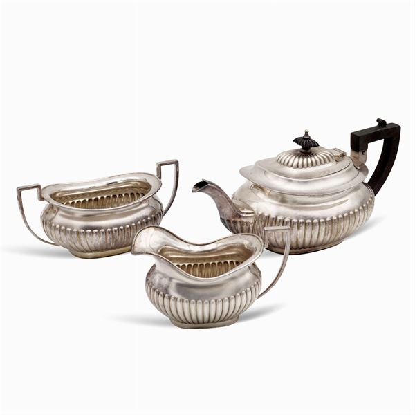 Old Sheffield plate tea service (3)
