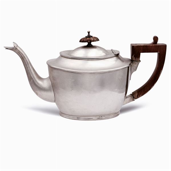 Silver teapot