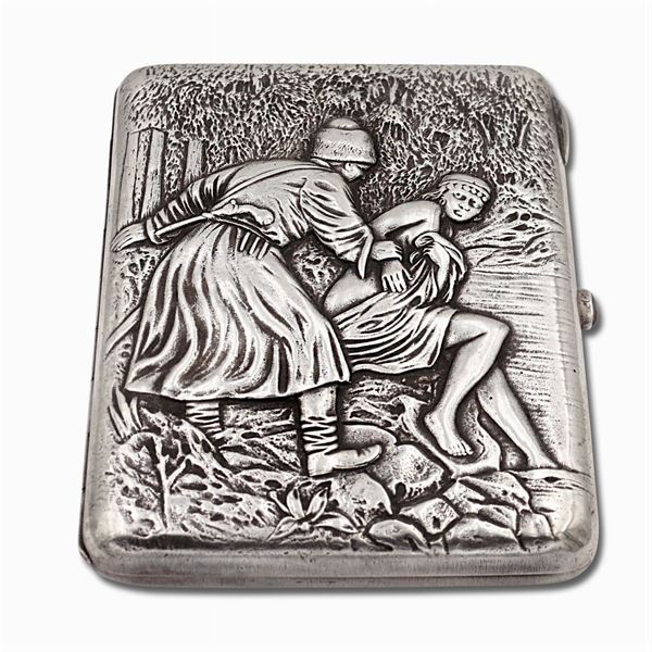 Scatola portasigarette in argento