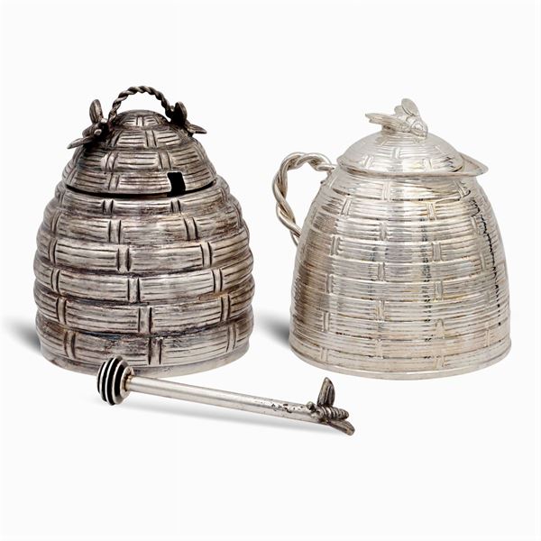 Two honey containers