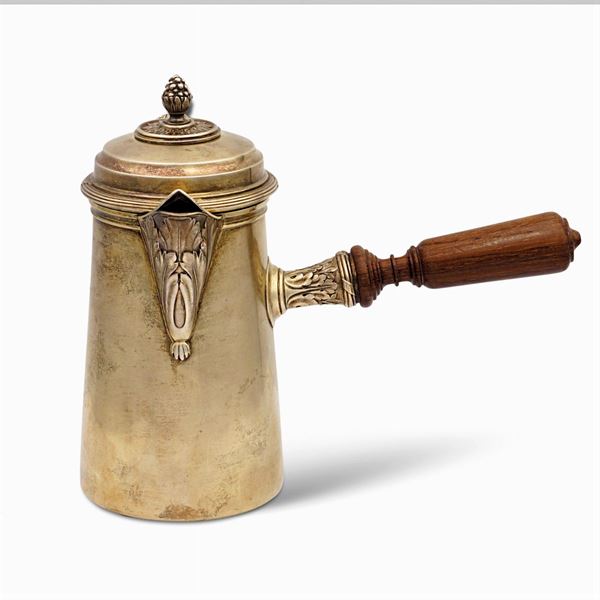 Vermeil chocolate pot