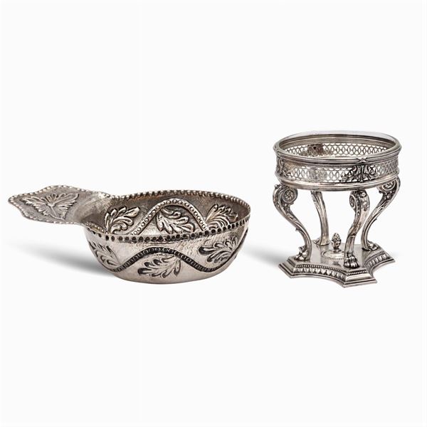 Two silver objects