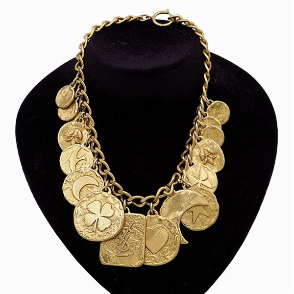 Yves Saint Laurent, collana bijou vintage