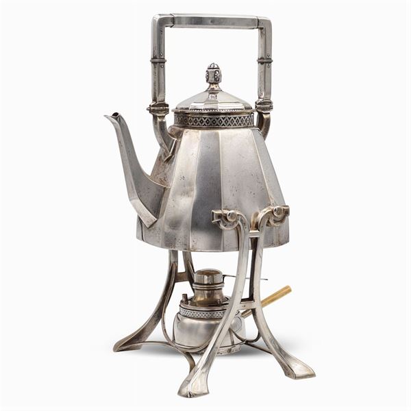 Silver tea kettle  (Germany, 20th century)  - Auction FINE SILVER AND THE ART OF THE TABLE - Colasanti Casa d'Aste
