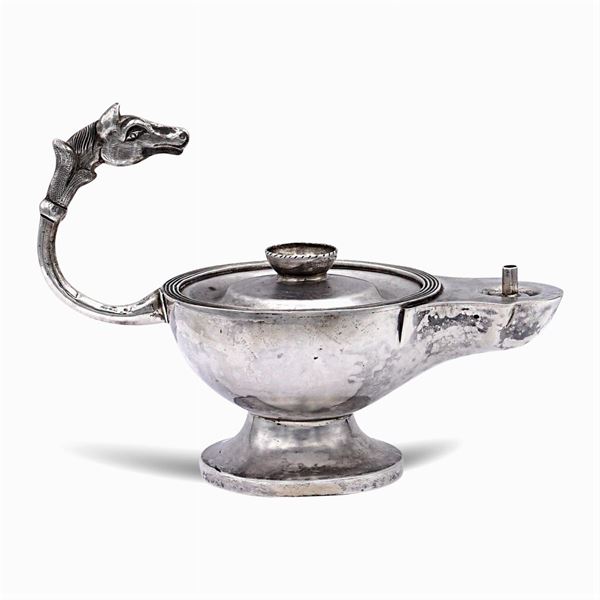 Stoppiniera in argento  (Cina, XX Sec.)  - Asta ARGENTI & L'ARTE DELLA TAVOLA - III - Colasanti Casa d'Aste