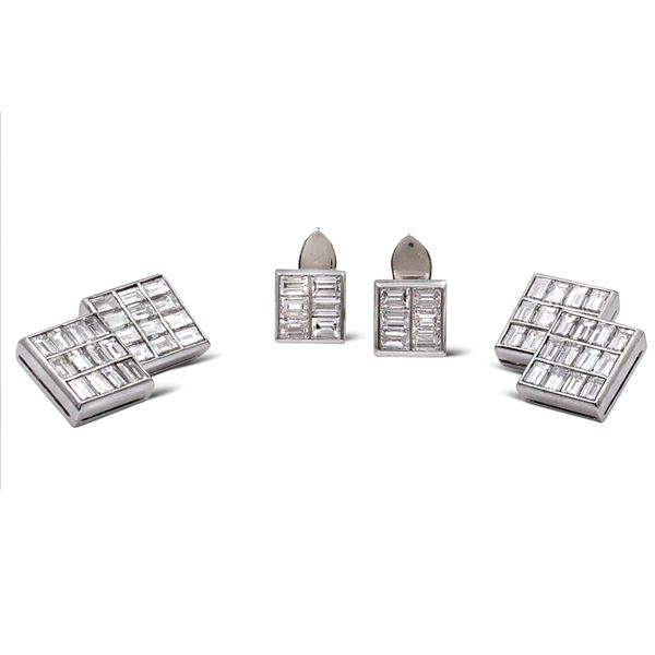 Set of cufflinks and smoking set  - Auction FINE SILVER & THE ART OF THE TABLE - III - Colasanti Casa d'Aste