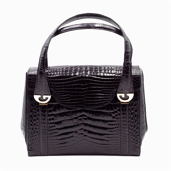 Gucci, borsa vintage in coccodrillo
